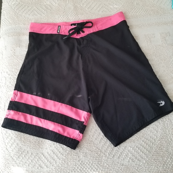Pacific Surf Other - PACIFIC SURF Black Pink Board Shorts - L